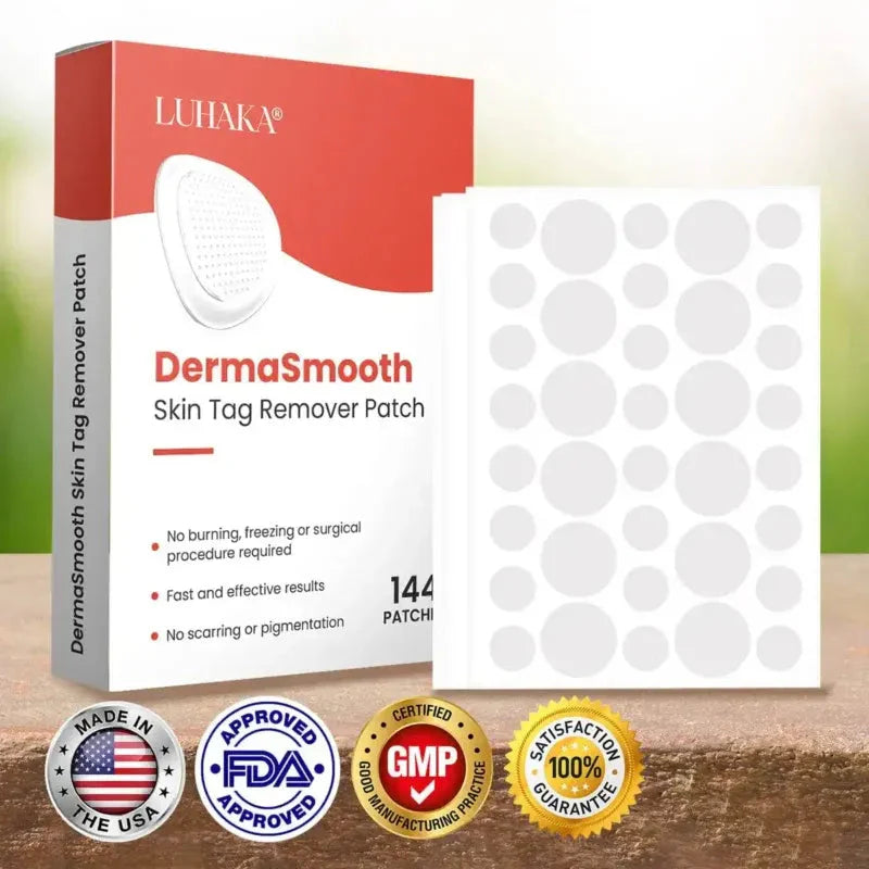 Kashio DermaSmooth Skin Tag Remover Patches – Fast-Acting, Painless & Natural Formula for Clear, Smooth Skin